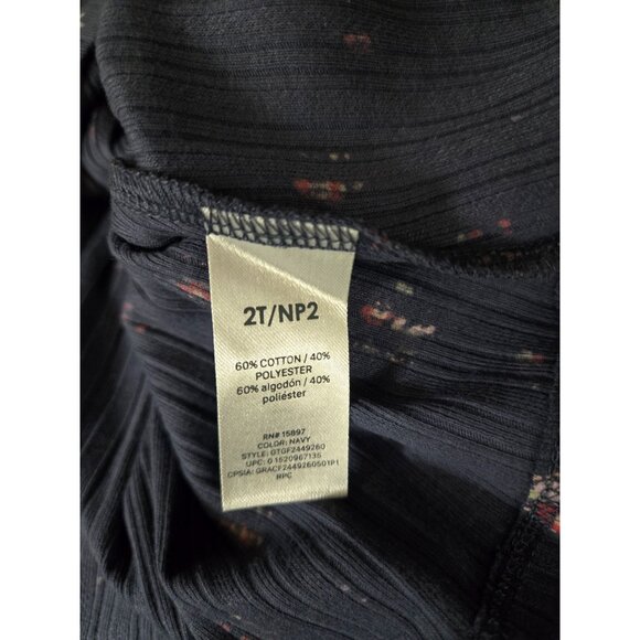 NWT Garanimals Toddler Girls Baby Doll Pointelle Top with Long Sleeves Size 2T - Picture 5 of 6